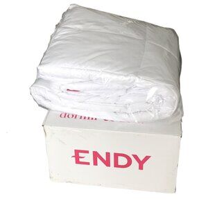 NWT ENDY Essential Queen Duvet OEKO-TEX® Polyester White, 96 x 86 Inches
